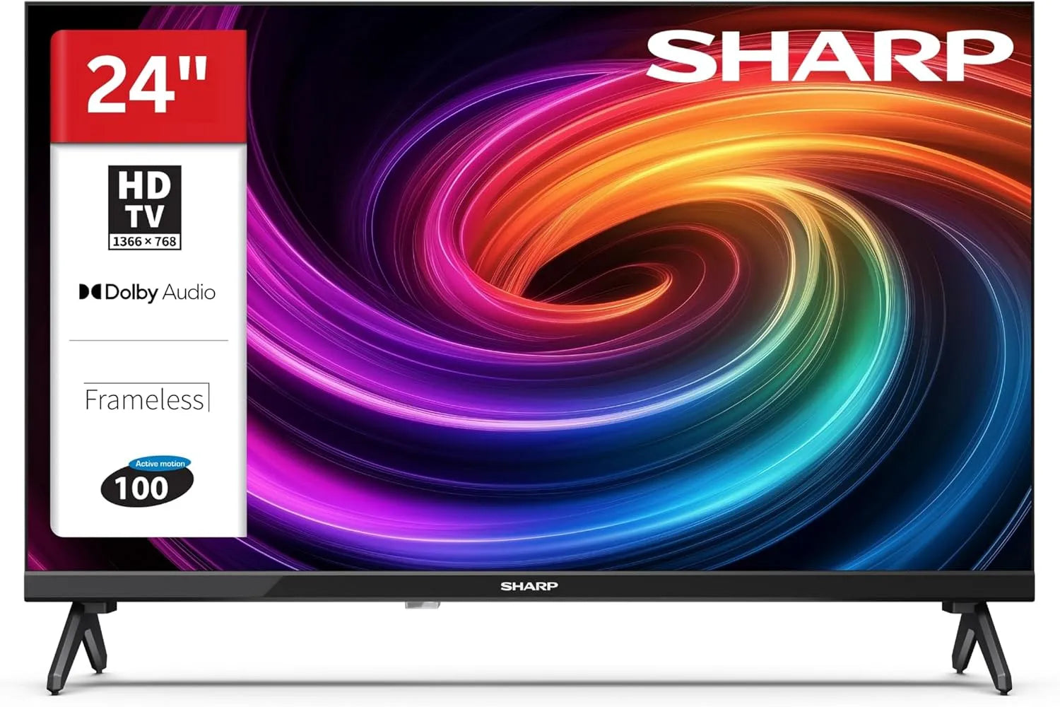 Sharp 24HA1705E Smart TV, 24 Zoll, Fernseher, 60 cm, LED TV mit HD-Ready Auflösung