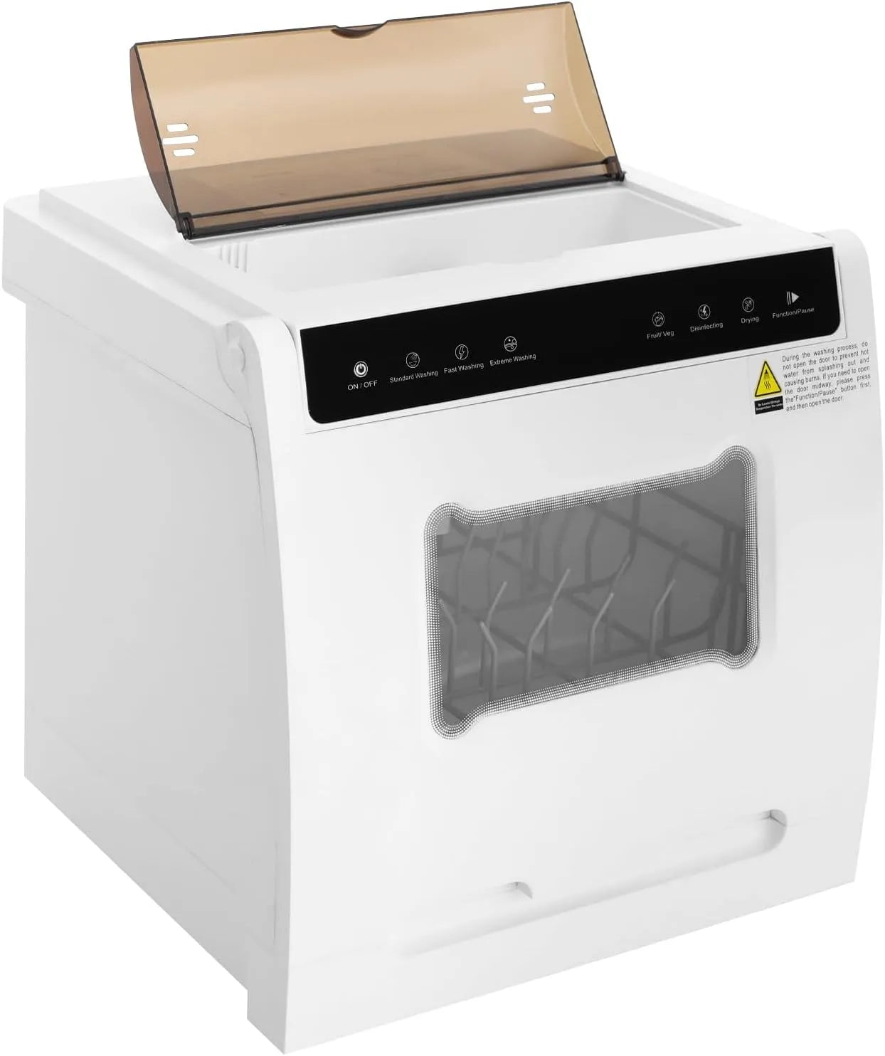 Geschirrspüler, 800 W, 6 Programme, Tischgeschirrspüler 800W 6 Programme 72h Heißlufttrocknung für 4-6 Pers
