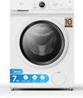 Waschmaschine, 7 kg, Midea MF10EW70B, Kindersicherung, Inverter, Dampf, aquaStop, Weiß, 7kg, 1400 U/Min, EEK A, Grosse Trommel, Nachlegefunktion
