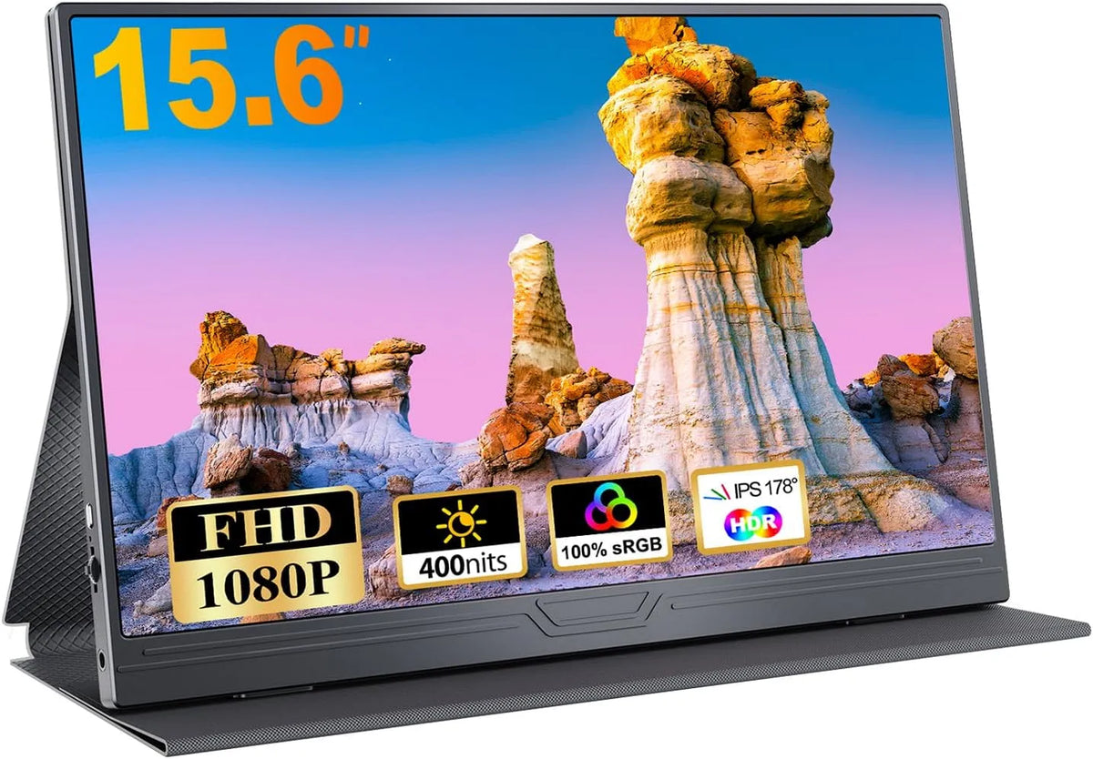 Monitor, 15.6 Zoll, Portable, tragbar, HDR, IPS-Panel