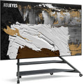 TV-Möbel, 100 Zoll, bis 85 KG, mit Ablagefläche, FITUEYES TV Ständer Rollbar für 75-100 Zoll
