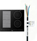 VEVOR Induktionskochfeld, 7200 W, Induktionsplatte, Touch-Bedienung, Einbau, Kindersicherung, LED-Touchscreen, Induktionsherd mit 9 Leistungsstufen