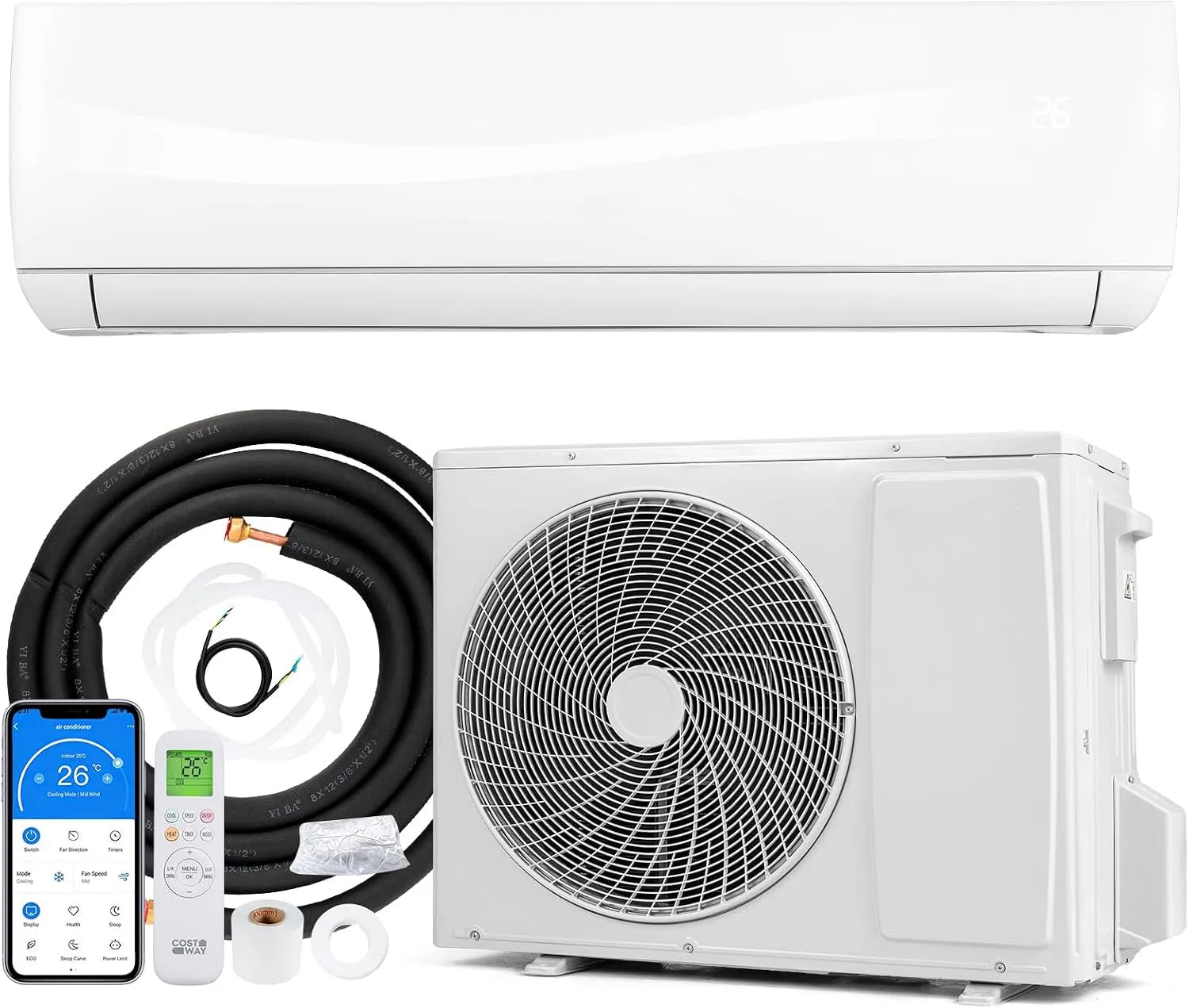 Klimaanlage, GYMAx Klimaanlage Split 24000 BTU