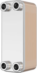 Produkt max. 175 kW, Wiltec Wärmetauscher 30 Platten, 12 m3/h 1, 50 l je Durchgang, Plattenwärmetauscher aus Edelstahl als Wärmeüberträger