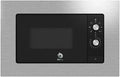 Mikrowelle, 38 cm, 20 L, Balay 3CG6112x3, Einbau, Edelstahl, Schwarz, Drehteller 27 cm, 5 F, mechanisch, Aqualyse, linke Seite, feste Griffe