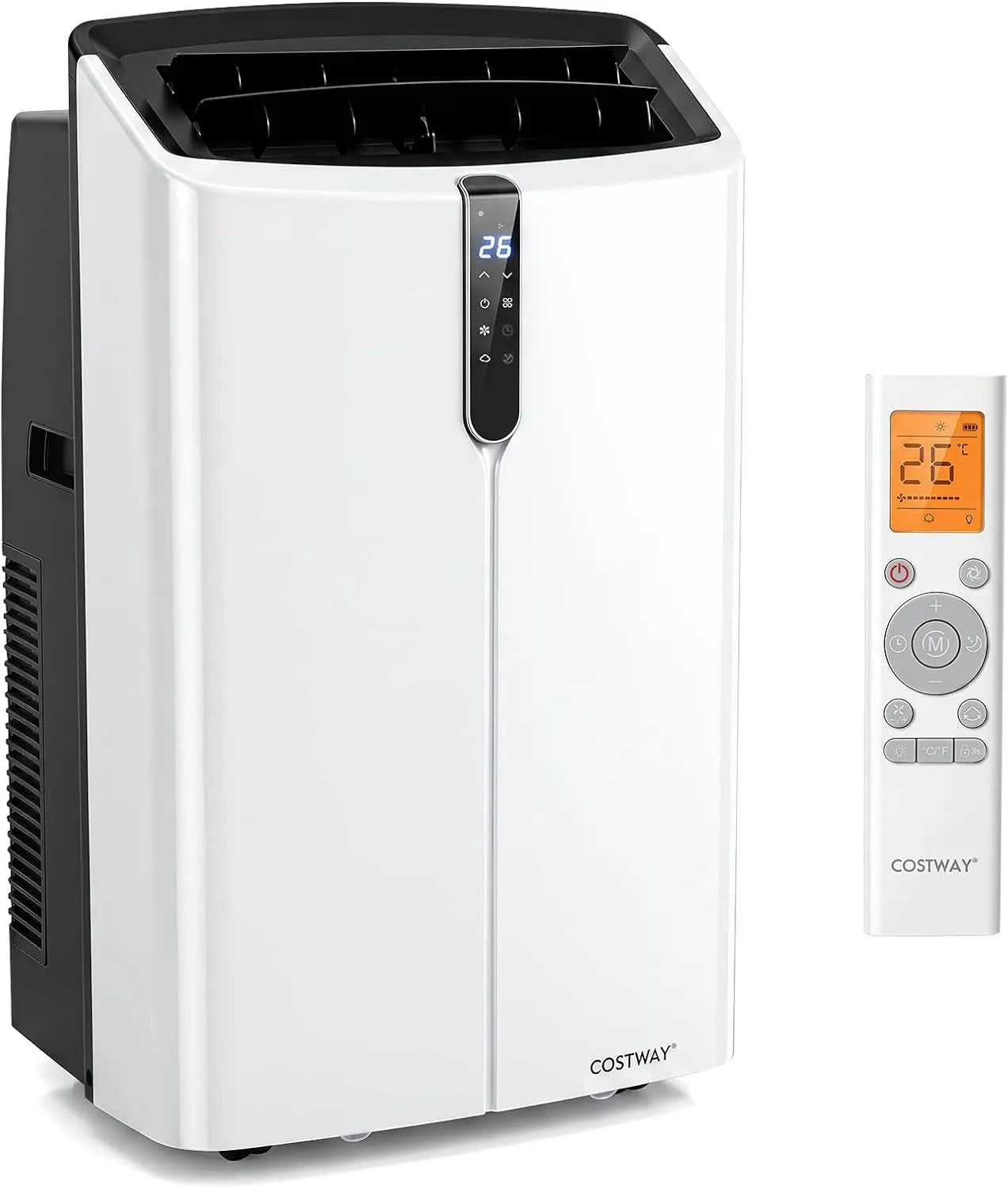Klimaanlage, WLAN, Wifi, COSTWAY 12000 BTU Klimaanlage mobil mit Abluftschlauch & Fernbedienung