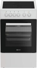 Bauknecht B5V5KMW Standherd mit Backofen, 60 L, 4 Kochzonen, Weiß, Umluftbackofen mit 6 Funktionen, Hydrolyse-Reinigungsfunktion