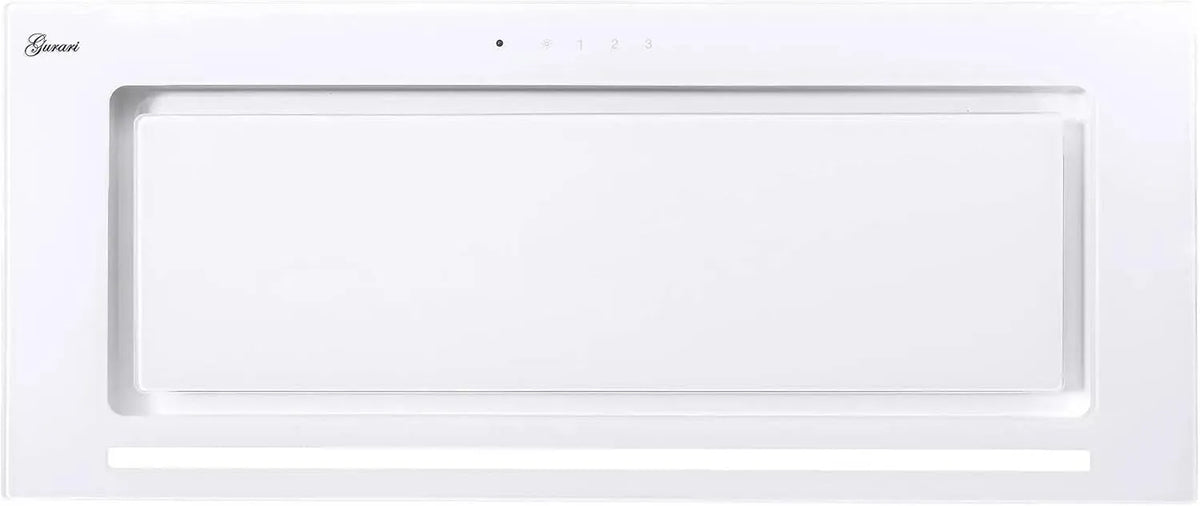 Dunstabzugshaube, 90 cm, 1000 m3/h, Küchenhaube, Einbau, Weiß, GURARI Deckenhaube GCH E 217 WH 90 PRIME inkl, LED Streifen, 1000m3, Umlufthaube