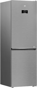Beko B5RCNE365HxB Kühl-Gefrierkombination, 316 L, No Frost, freistehend, Edelstahl, Kühlschrank mit Gefrierfach, Smooth Fit: 90 Grad Türöffnung