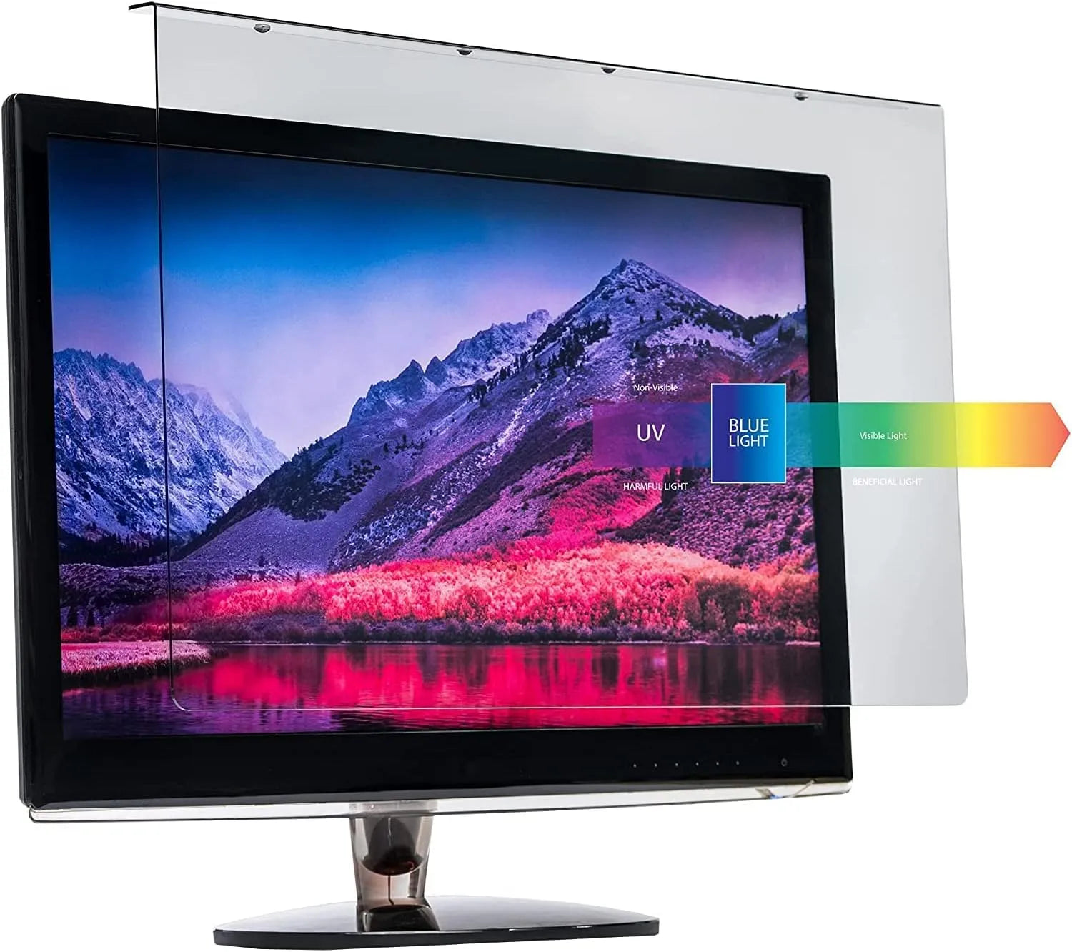 Monitor, 24 Zoll, LCD-Display, PC-Bildschirm, Blockiert blaues Licht 380 bis 495 nm Passend für LCD, 5 x 13 Zoll, 21, Mac