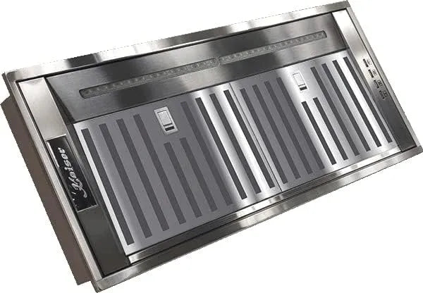 Dunstabzugshaube, 75 cm, 650 m3/h, Küchenhaube, Edelstahl, Kaiser Lüfterbaustein EA 745 Eco + Umluft, LED