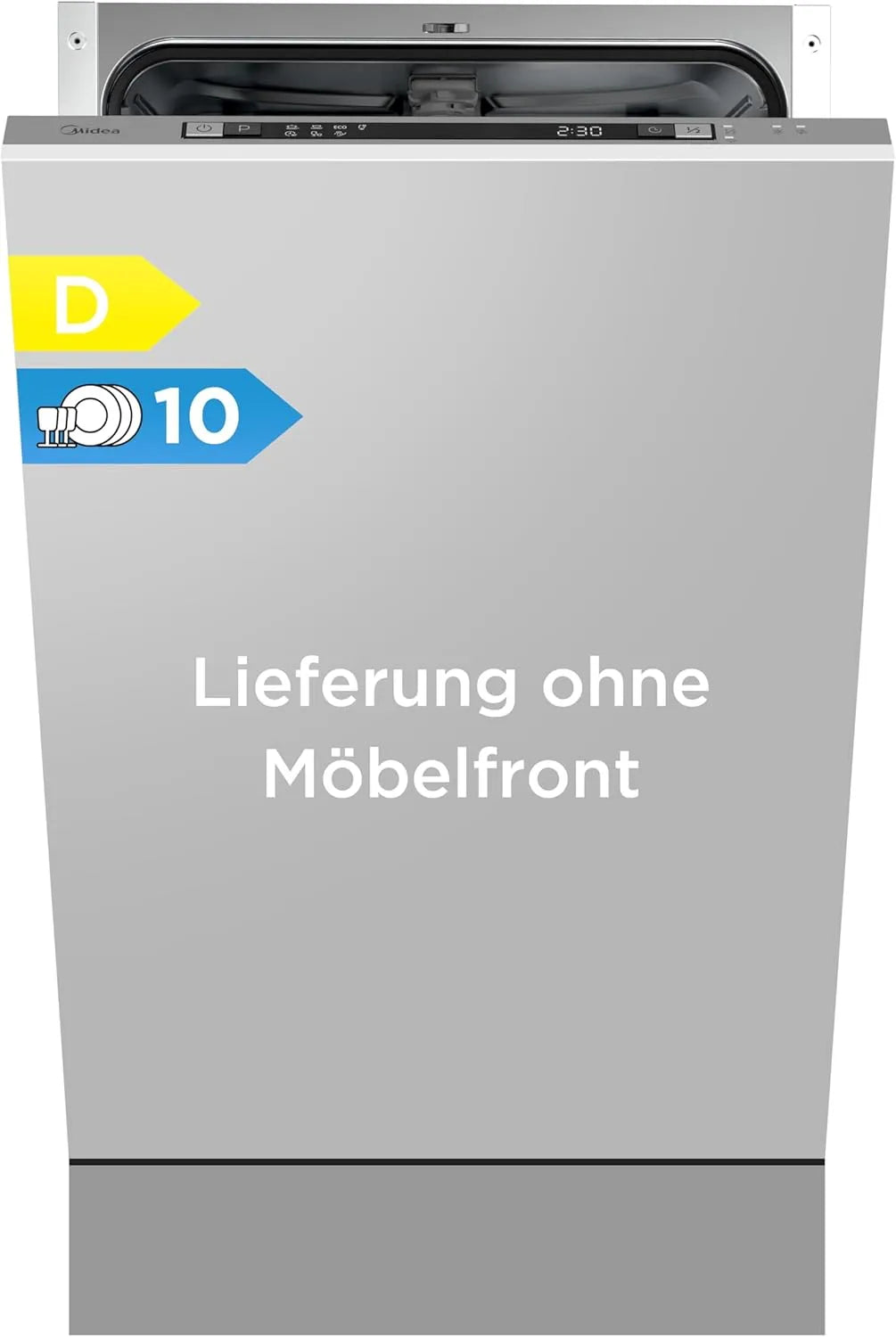 Geschirrspüler, 45 cm, Spülmaschine, Midea, Slim-Format, vollintegriert, Midea Spülmaschine Vollintegriert 45 cm Einbaugeschirrspüler 10 Maßgedecke
