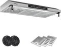 Dunstabzugshaube, 90cm, 650 m3/h, Küchenhaube, Abluft- und Umluftbetrieb, Touch-Bedienung, Multifunktionales Touch Display, Touch-Gestensteuerung