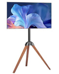 VEVOR TV-Möbel, tragbar, Wohnzimmergestaltung, 18° Links-Rechts-Drehung, VEVOR TV-Ständer mit Stativ-Staffelei für 1016-1651 mm flach & Curved-TVs bis