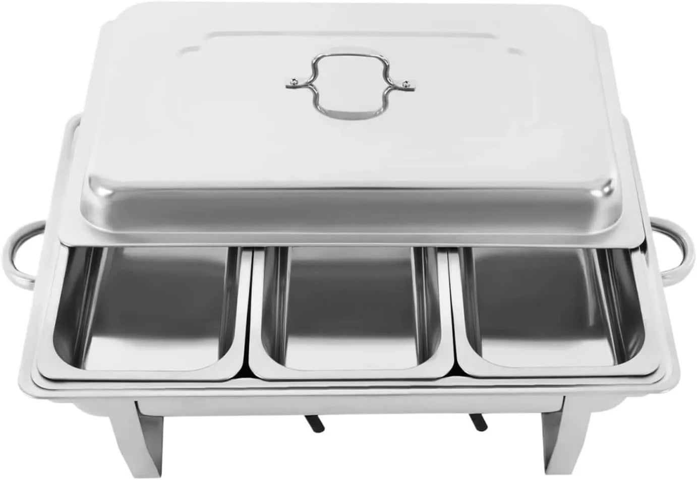 Chafing Dish Warmhaltebehälter, Restaurant, Gastronomie, Edelstahl, Catering-Chafer-Wärmer, Buffets Gute WäRmespeicherung, Rechteckig, Buffet-Geschirr
