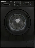 Waschmaschine, 15 Programme, 5 kg, Telefunken W-01-52-B, Schwarz, 1000 U/Min, mit Mengenautomatik und Überlaufschutz, Startzeitvorwahl