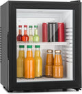 Klarstein Kühlschrank, 23 L, 5 bis 15 °C, Glas, leise, Verstellbare Ablagen, Kleiner Skincare 5-15°C, Klein & Leise, 23L, für Getränke, Snacks &