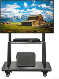TV-Möbel, 75 Zoll, OLED, LCD-Display, rollbarer TV-Wagen auf Rädern, Smartboard, Hellsehen Mobiler TV-Ständer, höhenverstellbar, beweglich