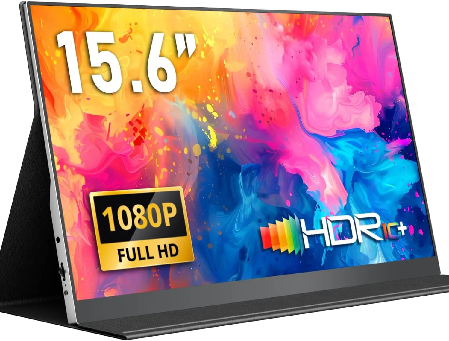 Monitor, 15, 6 Zoll, tragbar, Full HD, IPS-Panel, 6 Zoll FHD 1920x1080P Tragbares IPS Bildschirm Externer Laptop Screen Erweiterung