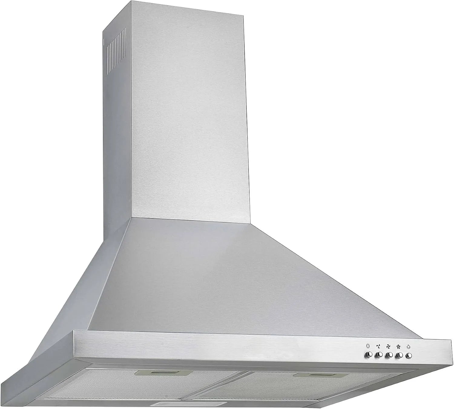 Respekta CH22078IxB Dunstabzugshaube, 60 cm, 64 dB, Küchenhaube, Abluft- und Umluftbetrieb, Edelstahl, Umluftfunktion, 59