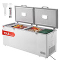VEVOR Gefrierschrank, 561 L, freistehend, Gefrierfach, herausnehmbar, Tiefkühlschrank, 19, 8 Kubikfuß