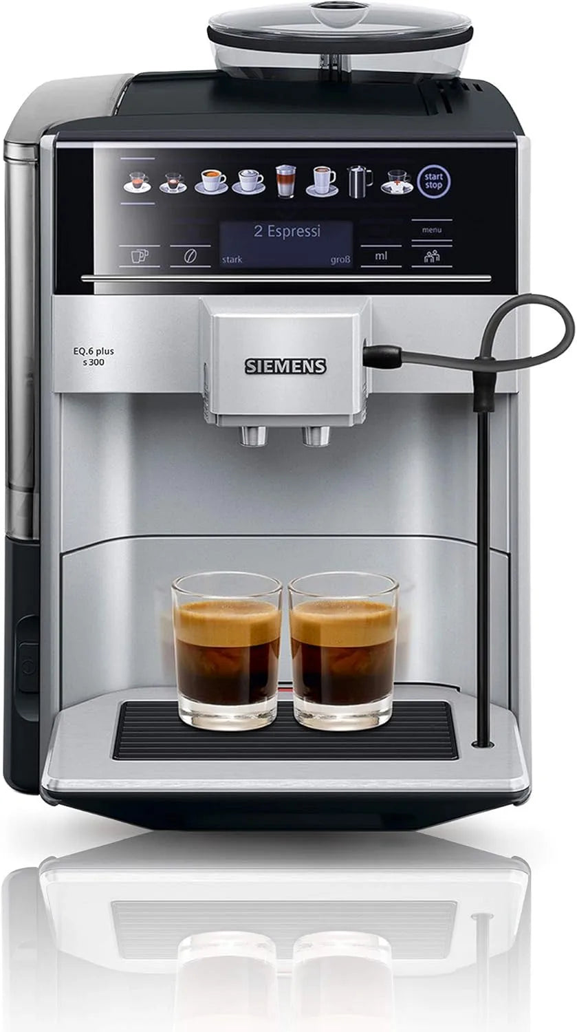 Siemens EQ.6 s300 Kaffeevollautomat, Silber, Siemens EQ.6 plus s300 TE653501DE Kaffeevollautomat
