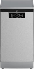Beko BDFS26040xQ Geschirrspüler, 45 cm, Hygiene, Slim-Format, freistehend, Edelstahl, für 10 Maßgedecke, 6 Programm, 5 Zusatzfunktionen, 3 Spülebenen